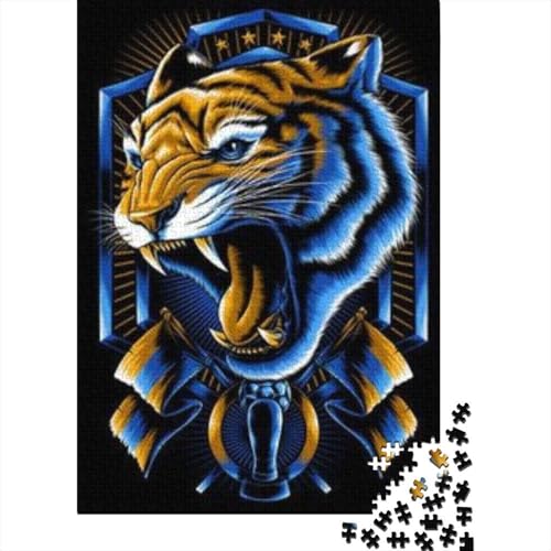 Tiger 1000 Teile Puzzle Für Die Ganze Familie Tier Impossible Puzzle Geschicklichkeitsspiel Geschenk 1000pcs (75x50cm) von PHQAZWSXE