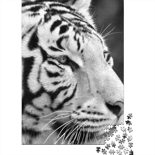 Tiger 1000 Teile Puzzle Für Erwachsene Und Kinder Tier Impossible Puzzle Geschicklichkeitsspiel Weihnachtspuzzle 1000pcs (75x50cm) von PHQAZWSXE
