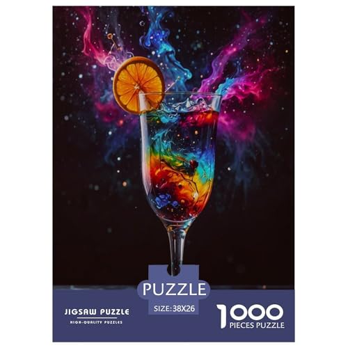 Träumiges Getränk Puzzle 1000 Teile Für Erwachsene Und Kinder interessant Impossible Puzzle Geschicklichkeitsspiel Weihnachtspuzzle 38x26cm/1000pcs Träumiges Getränk Puzzle 1000 Teile Für Erwachsene Und Kinder interessant Impossible Puzzle Geschicklichkeitsspiel Weihnachtspuzzle 38x26cm/1000pcs von PHQAZWSXE