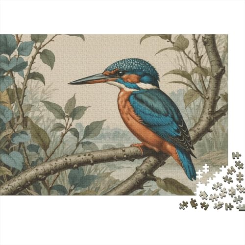 Vogel 1000 Teile Puzzle Für Erwachsene interessant Impossible Puzzle Geschicklichkeitsspiel Weihnachtspuzzle 1000pcs (75x50cm) von PHQAZWSXE