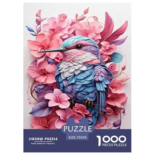 Vogel Puzzle 1000 Teile Für Die Ganze Familie Tiere Erwachsenenpuzzle Geschicklichkeitsspiel GescHühnerk 70x50cm/1000pcs von PHQAZWSXE