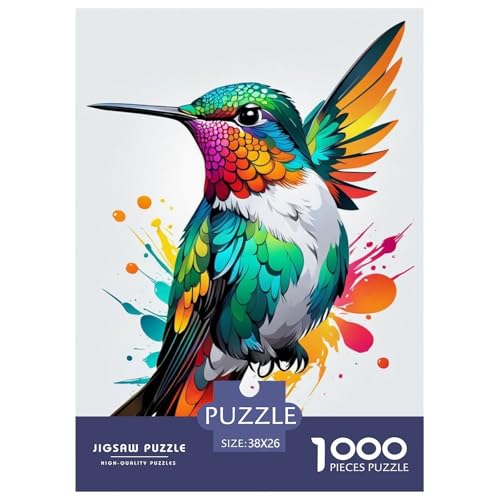 Vogel Puzzle 1000 Teile Für Erwachsene Und Kinder Tier Erwachsenenpuzzle Geschicklichkeitsspiel Geschenk 38x26cm/1000pcs von PHQAZWSXE
