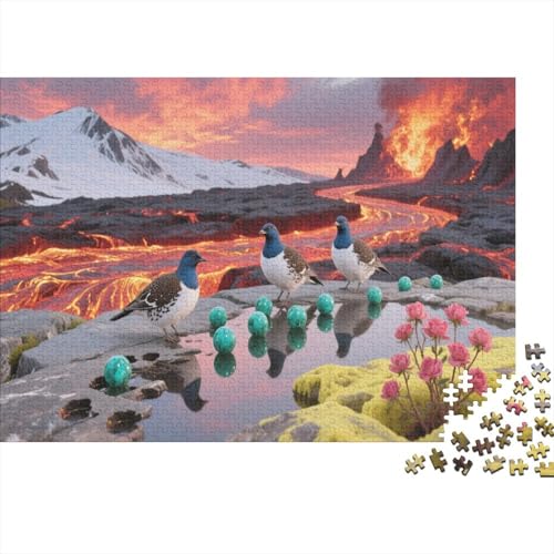 Vogel Puzzle 1000 Teile Für Erwachsene Und Kinder Tier Impossible Puzzle Clevere Rätsel Weihnachtspuzzle 1000pcs (75x50cm) von PHQAZWSXE