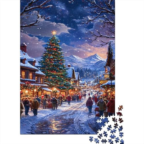 Weihnachten Puzzle 1000 Teile Für Erwachsene Und Kinder interessant Impossible Puzzle Clevere Rätsel Weihnachtspuzzle 1000pcs (75x50cm) von PHQAZWSXE