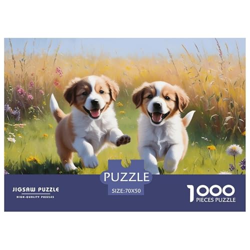 Welpen-Spielen-im Freien Puzzle 1000 Teile Für Erwachsene Und Kinder interessant Impossible Puzzle Clevere Rätsel Geschenk 70x50cm/1000pcs Welpen-Spielen-im Freien Puzzle 1000 Teile Für Erwachsene Und Kinder interessant Impossible Puzzle Clevere Rätsel Geschenk 70x50cm/1000pcs von PHQAZWSXE