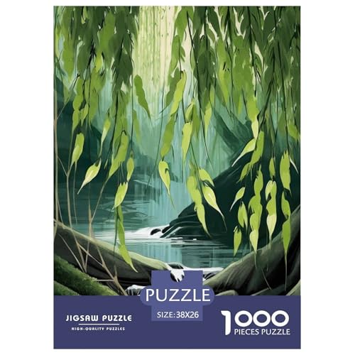 Willow Blatt 1000 Teile Puzzle Für Die Ganze Familie interessant persönlich Impossible Puzzle Clevere Rätsel Weihnachtspuzzle 38x26cm/1000pcs Willow Blatt 1000 Teile Puzzle Für Die Ganze Familie interessant persönlich Impossible Puzzle Clevere Rätsel Weihnachtspuzzle 38x26cm/1000pcs von PHQAZWSXE