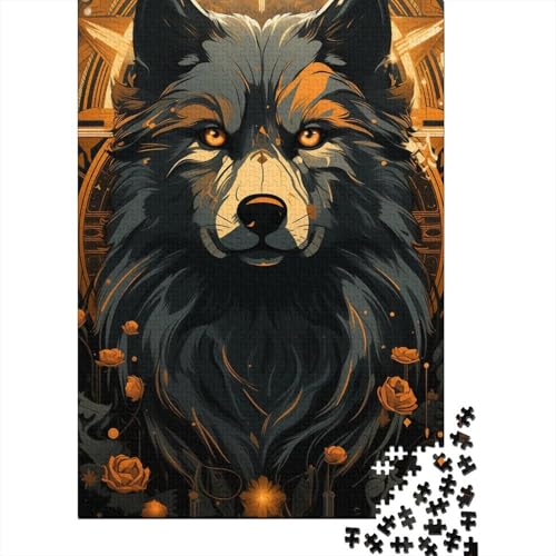 Wolf 1000 Teile Puzzle Für Die Ganze Familie Tier Erwachsenenpuzzle Geschicklichkeitsspiel Geschenk 1000pcs (75x50cm) von PHQAZWSXE