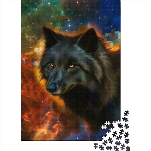 Wolf 1000 Teile Puzzle Für Die Ganze Familie Tier Erwachsenenpuzzle Geschicklichkeitsspiel Weihnachtspuzzle 1000pcs (75x50cm) von PHQAZWSXE