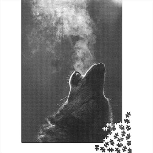 Wolf 1000 Teile Puzzle Für Die Ganze Familie Tier Impossible Puzzle Clevere Rätsel Geschenk 1000pcs (75x50cm) von PHQAZWSXE