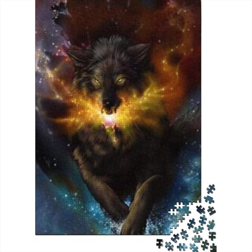 Wolf 1000 Teile Puzzle Für Die Ganze Familie Tier Impossible Puzzle Geschicklichkeitsspiel Weihnachtspuzzle 1000pcs (75x50cm) von PHQAZWSXE