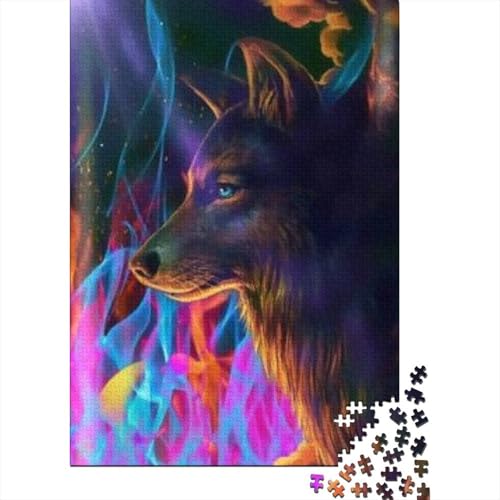 Wolf 1000 Teile Puzzle Für Erwachsene Tier Erwachsenenpuzzle Geschicklichkeitsspiel Geschenk 1000pcs (75x50cm) von PHQAZWSXE