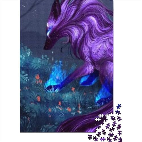 Wolf 1000 Teile Puzzle Für Erwachsene Tier Erwachsenenpuzzle Geschicklichkeitsspiel Weihnachtspuzzle 1000pcs (75x50cm) von PHQAZWSXE