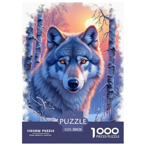 Wolf 1000 Teile Puzzle Für Erwachsene Tiere Erwachsenenpuzzle Geschicklichkeitsspiel Geschenk 38x26cm/1000pcs Wolf 1000 Teile Puzzle Für Erwachsene Tiere Erwachsenenpuzzle Geschicklichkeitsspiel Geschenk 38x26cm/1000pcs von PHQAZWSXE