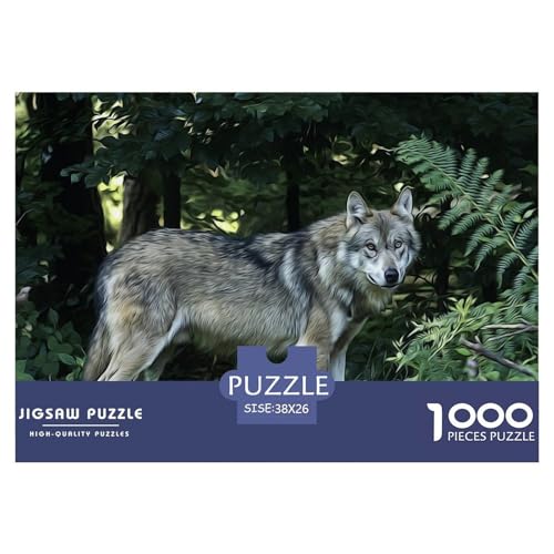 Wolf 1000 Teile Puzzle Für Erwachsene Und Kinder Tiere Impossible Puzzle Geschicklichkeitsspiel Geschenk 38x26cm/1000pcs Wolf 1000 Teile Puzzle Für Erwachsene Und Kinder Tiere Impossible Puzzle Geschicklichkeitsspiel Geschenk 38x26cm/1000pcs von PHQAZWSXE