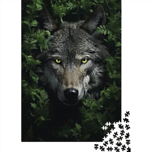Wolf Puzzle 1000 Teile Für Die Ganze Familie Tier Erwachsenenpuzzle Geschicklichkeitsspiel Geschenk 1000pcs (75x50cm) von PHQAZWSXE