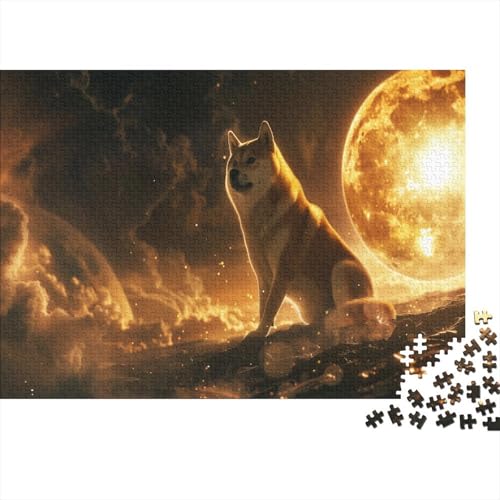 Wolf Puzzle 1000 Teile Für Die Ganze Familie Tier Impossible Puzzle Clevere Rätsel Geschenk 1000pcs (75x50cm) von PHQAZWSXE