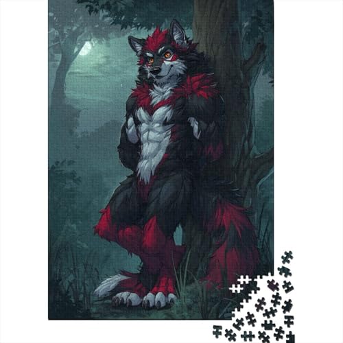 Wolf Puzzle 1000 Teile Für Die Ganze Familie interessant Erwachsenenpuzzle Geschicklichkeitsspiel Geschenk 1000pcs (75x50cm) von PHQAZWSXE