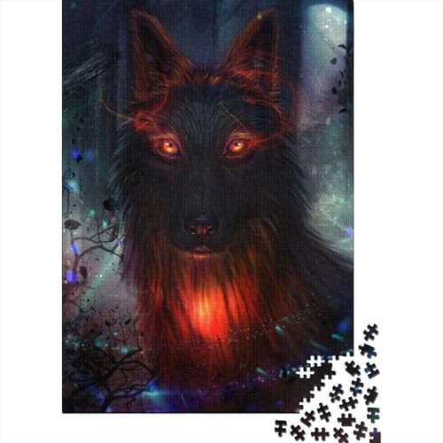 Wolf Puzzle 1000 Teile Für Erwachsene Tier Erwachsenenpuzzle Clevere Rätsel Geschenk 1000pcs (75x50cm) von PHQAZWSXE