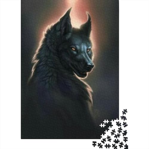 Wolf Puzzle 1000 Teile Für Erwachsene Tier Impossible Puzzle Geschicklichkeitsspiel Geschenk 1000pcs (75x50cm) von PHQAZWSXE