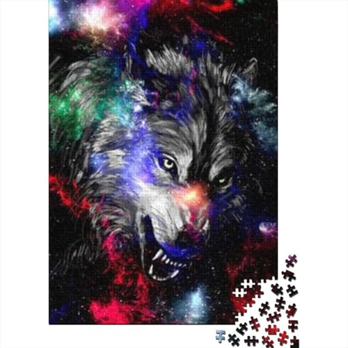 Wolf Puzzle 1000 Teile Für Erwachsene Und Kinder Tier Erwachsenenpuzzle Geschicklichkeitsspiel Geschenk 1000pcs (75x50cm) von PHQAZWSXE
