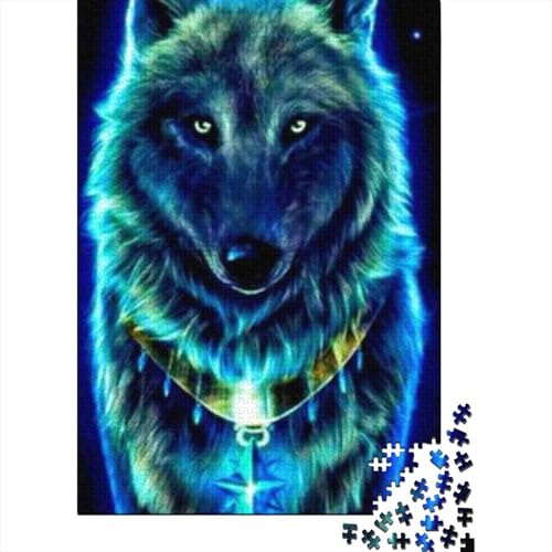 Wolf Puzzle 1000 Teile Für Erwachsene Und Kinder Tier Impossible Puzzle Clevere Rätsel Geschenk 1000pcs (75x50cm) von PHQAZWSXE