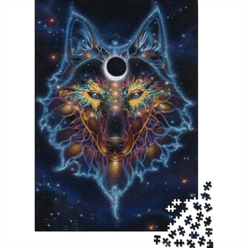 Wolf Puzzle 1000 Teile Für Erwachsene Und Kinder Tier Impossible Puzzle Clevere Rätsel Geschenk 1000pcs (75x50cm) von PHQAZWSXE