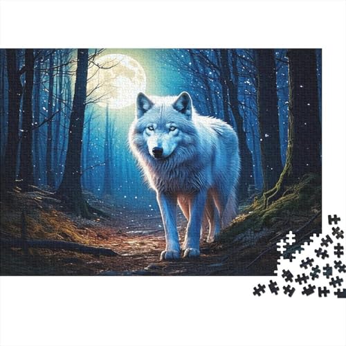 Wolf Puzzle 1000 Teile Für Erwachsene Und Kinder Tiere Erwachsenenpuzzle Geschicklichkeitsspiel Weihnachtspuzzle 1000pcs (75x50cm) von PHQAZWSXE