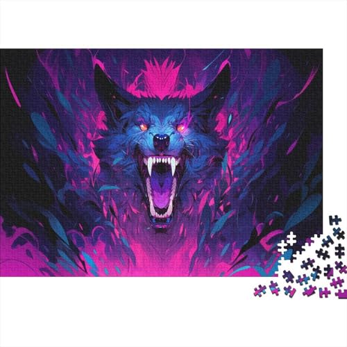 Wolfy Puzzle 1000 Teile Für Erwachsene Und Kinder Tiere Impossible Puzzle Geschicklichkeitsspiel Weihnachtspuzzle 1000pcs (75x50cm) von PHQAZWSXE