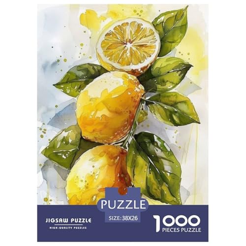 Zitrone 1000 Teile Puzzle Für Die Ganze Familie interessant Impossible Puzzle Clevere Rätsel Geschenk 38x26cm/1000pcs von PHQAZWSXE