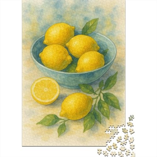 Zitrone Puzzle 1000 Teile Für Die Ganze Familie interessant Impossible Puzzle Clevere Rätsel Weihnachtspuzzle 1000pcs (75x50cm) von PHQAZWSXE