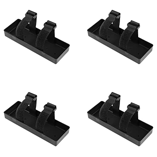 PHTOIT 4X RC Batterie Fach Gehäuse Batterie Kasten Halterung für Axial SCX10 TRX4 D90 1/8 1/10 RC Auto Teile,Schwarz von PHTOIT