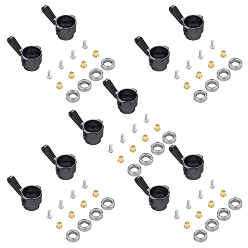 PHTOIT 5X Metalllenkbecher Turn Cup Kit für C14 C24 C34 C44 B14 B1 B16 B24 B36 MN D90 D91 MN99S RC Autoteile, Schwarz von PHTOIT