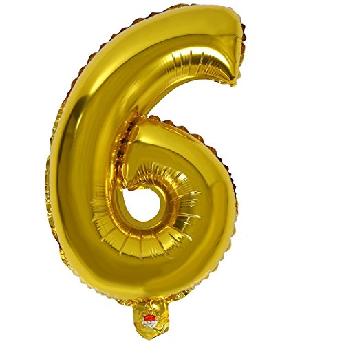 PHTOIT Mode 16 Silberfolie Anzahl Luftballons Geburtstag Gold 6 von PHTOIT