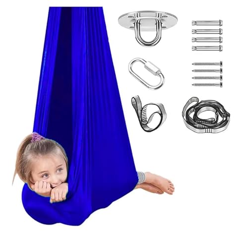 PHYTEMBRYO Sensorische Schaukel, Tragbare, Verstellbare Sensorische Hängematte für Den Innenbereich für Beruhigen, Entspannen und Ruhigen Spielen(Blue) von PHYTEMBRYO