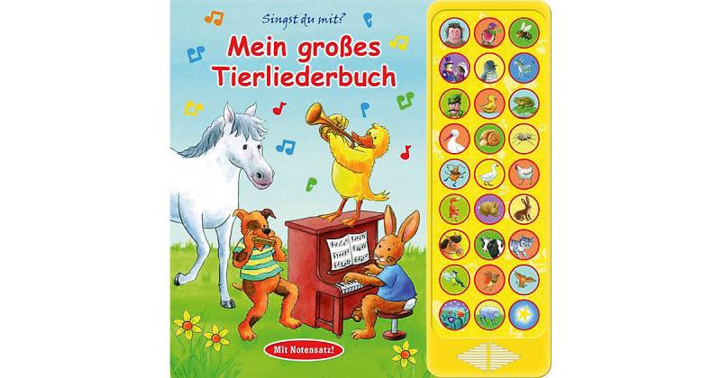 Buch - Mein großes Tierliederbuch, Soundbuch mit Liedern von PI Kids Verlag