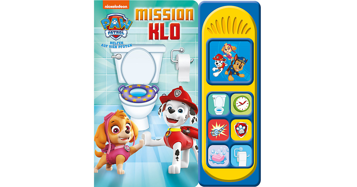 Buch - PAW Patrol: Mission Klo - Nickelodeon - Pappbilderbuch mit 7 spannenden Geräuschen Kinder ab 3 Jahren Kleinkinder Buch - PAW Patrol: Mission Klo - Nickelodeon - Pappbilderbuch mit 7 spannenden Geräuschen Kinder ab 3 Jahren Kleinkinder von PI Kids Verlag