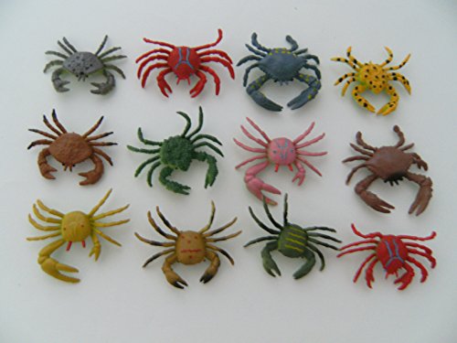 Krabben 12erSet, Wassertiere Spieltiere 5 cm, Krabbe von PIA INTERNATIONAL