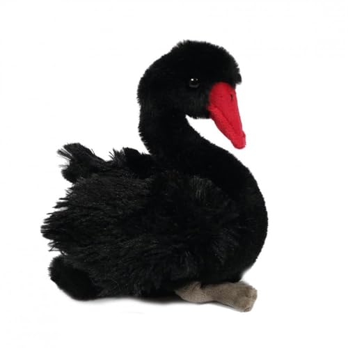 PIA Plüschtier Schwan, schwarz, 17 cm, Stofftier, Kuscheltier, Schwäne von PIA