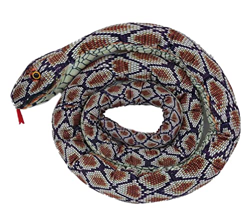 PIA Stofftier Schlange 200 cm, braun beige, Kuscheltier Plüschtier Schlangen Stoffschlange von PIA
