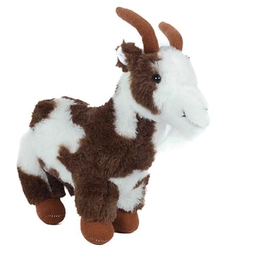 PIA Stofftier Ziege 24 cm, weiß braun gefleckt, Kuscheltier, Plüschtier, Ziegen, Bauernhoftiere von PIA