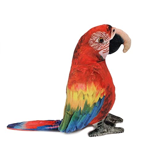 PIA Plüschtier Papagei, Grünflügelara, 22 cm, Vogel Ara Stofftiere Plüschtier Kuscheltier von PIA
