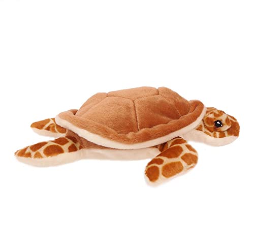 PIA Plüschtier Schildkröte 28 cm, braun beige, Schildkröten Stofftiere Kuscheltiere Wasserschildkröte von PIA