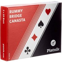 PIATNIK 2197 Standard Bild 2x55 Blatt Rummy Bridge Canasta von PIATNIK