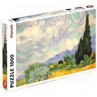 PIATNIK 5391 Puzzle 1000 Teile Van Gogh: Feld mit Cypressen von PIATNIK