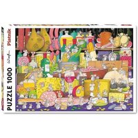 PIATNIK 5499 Puzzle 1000 Teile Wolf - Mäuseparty von PIATNIK