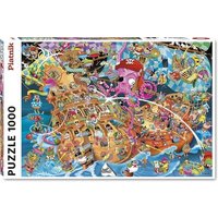 PIATNIK 556845 Puzzle 1000 Teile RJ Crisp - The Pink Pirate von PIATNIK