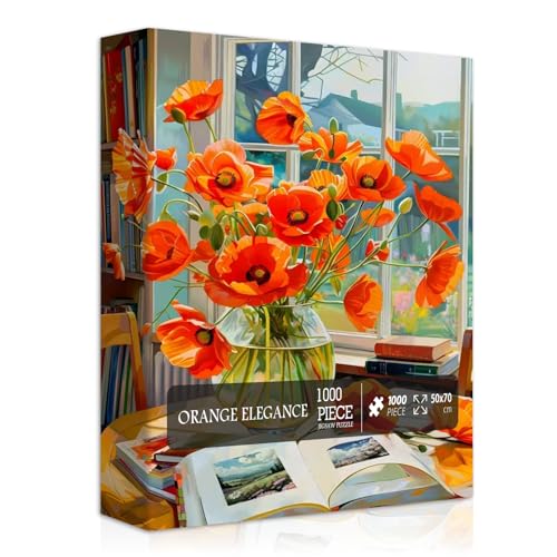 Blumenpuzzles für Erwachsene, 1000 Teile, Blumen-Pflanzenpuzzle für Erwachsene, Naturgarten-Puzzle, 1000-teiliges Buch, herausforderndes Puzzle für Erwachsene Blumenpuzzles für Erwachsene, 1000 Teile, Blumen-Pflanzenpuzzle für Erwachsene, Naturgarten-Puzzle, 1000-teiliges Buch, herausforderndes Puzzle für Erwachsene von PICKFORU