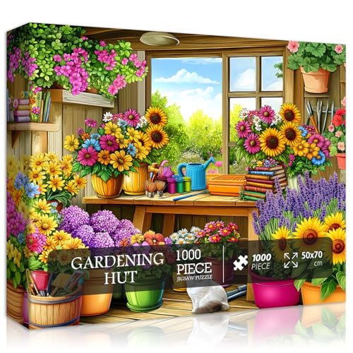 Blumenpuzzles für Erwachsene 1000 Teile, Gartenpflanze Sonnenblume Puzzle mit Katzenbuch, Natures Garten Botanical Floral Jigsaw Puzzle Blumenpuzzles für Erwachsene 1000 Teile, Gartenpflanze Sonnenblume Puzzle mit Katzenbuch, Natures Garten Botanical Floral Jigsaw Puzzle von PICKFORU