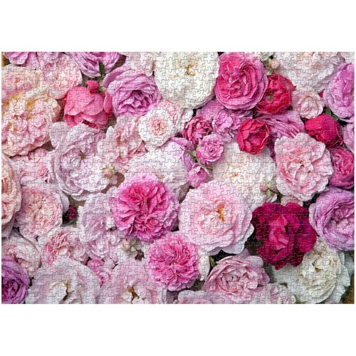 Blumenpuzzles für Erwachsene 1000 Teile, PICKFORU Frühlingsblume Valentines Puzzle, Rosenkunst, einzigartige Blumenpflanzen-Puzzles als Wandkunst Blumenpuzzles für Erwachsene 1000 Teile, PICKFORU Frühlingsblume Valentines Puzzle, Rosenkunst, einzigartige Blumenpflanzen-Puzzles als Wandkunst von PICKFORU