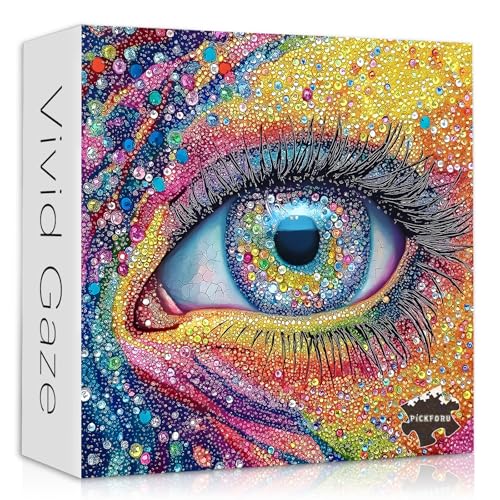 Impossible Puzzles for Adults 1000 Pieces Colorful Eye Gemstone Art Puzzles Difficult, Rainbow Crystal Hard Challenging Jigsaw Puzzles for Adults Aesthetic Impossible Puzzles for Adults 1000 Pieces Colorful Eye Gemstone Art Puzzles Difficult, Rainbow Crystal Hard Challenging Jigsaw Puzzles for Adults Aesthetic von PICKFORU